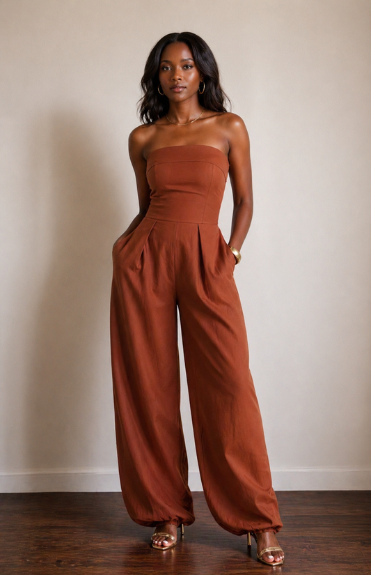 Brown Jumpsuit
