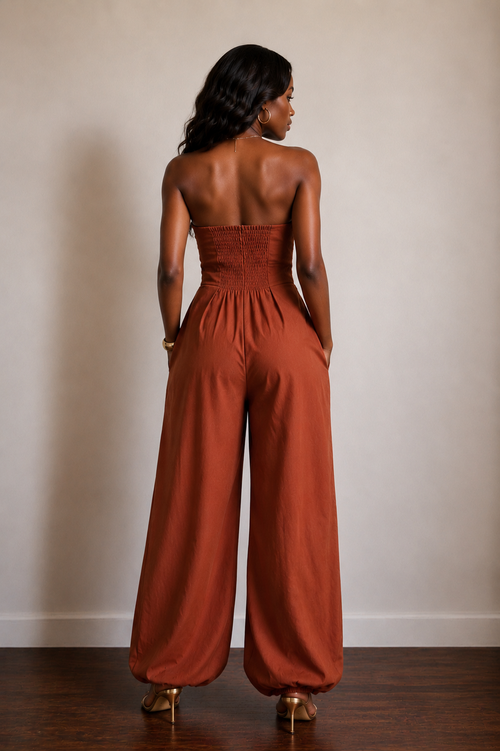 Brown Jumpsuit